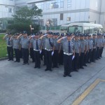 駐樂清供電公司安保隊員的培訓學習及反恐演練工作